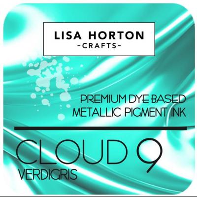 Lisa Horton Crafts Cloud 9 Metallic Pigment Ink Pad - Verdigris